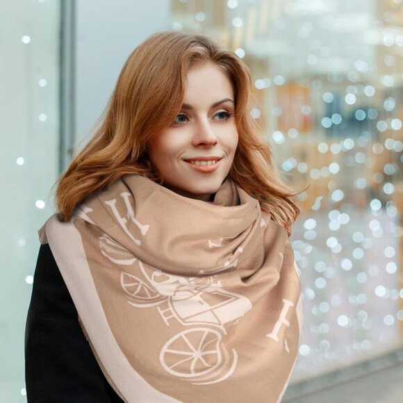 Scarfs for Women Pashmina Silky Shawl Wrap for Evening Dressing Blanket Open Fro - Picture 4 of 6